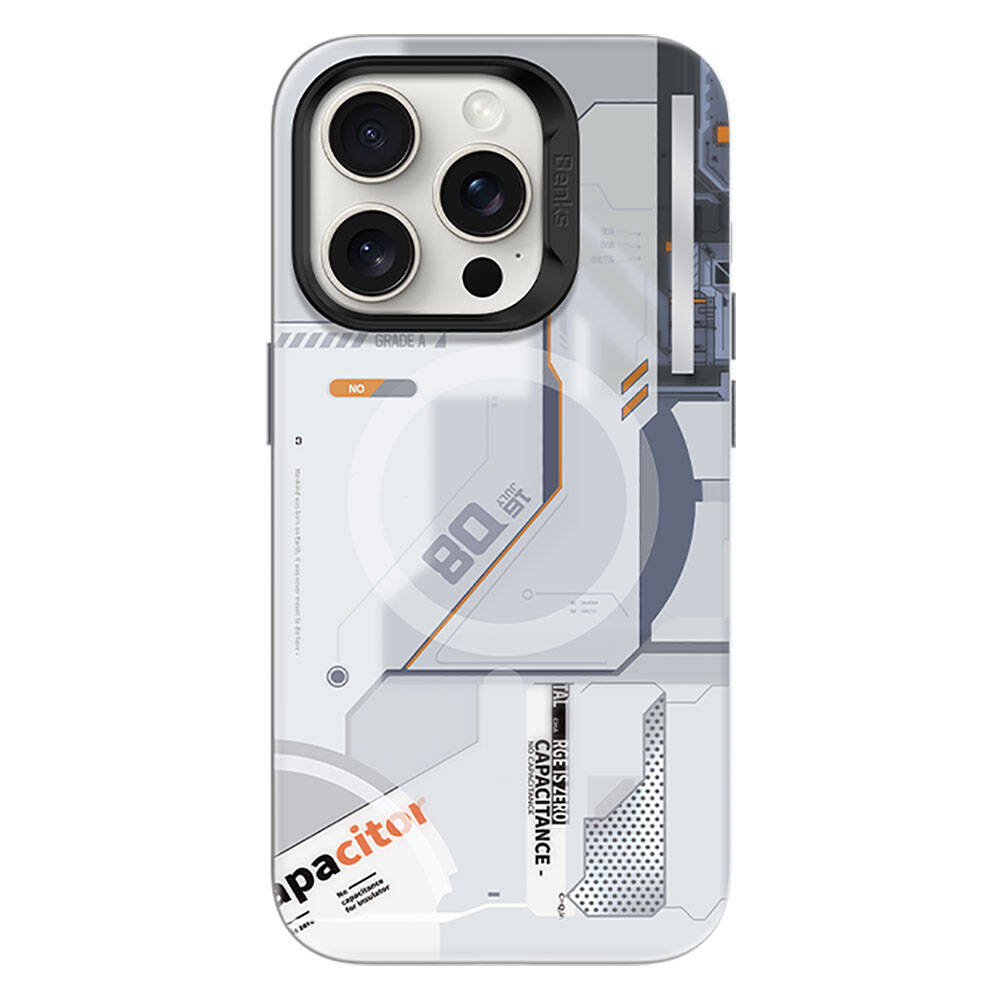 Benks Perspective Serisi iPhone 15 Pro Max M-safe Şarj Özellikli Mekanik Tasarımlı Kılıf Benks Perspective Serisi iPhone 15 Pro Max M-safe Şarj Özellikli Mekanik Tasarımlı Kılıf